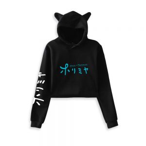 WAMNI horimiya Crop Hoodie Sweatshirts Frauen Katze Pullover Mädchen Kawaii Harajuku Tracksui - Horimiya Merch Store