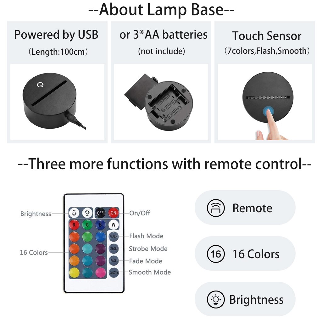 Decorative 3D LED Light