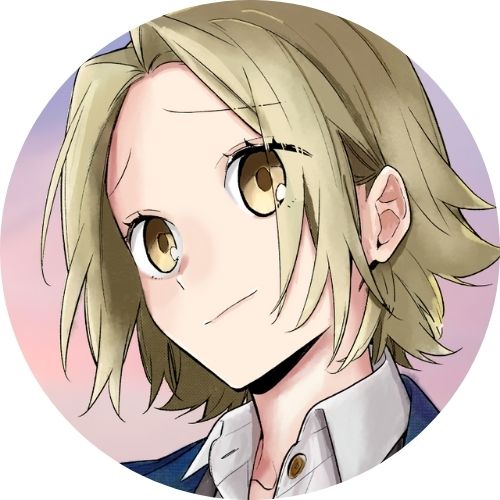 Yuki from horimiya yellow short hair anime cartoon