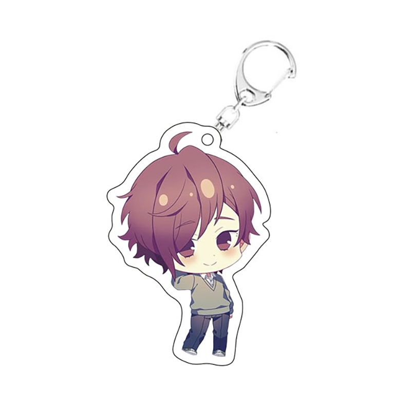 Anime Horimiya Hori-San To Miyamura-Kun Acrylic Keychain Cartoon Hori Kyouko Miyamura Izumi Pendant Keyring Fans Collections