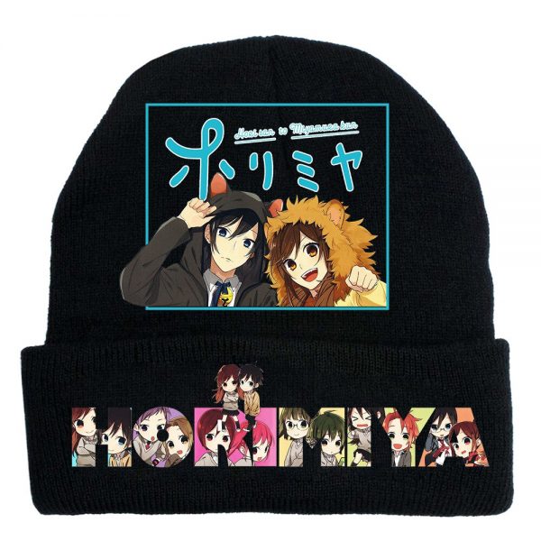 Hori san to Miyamura kun Horimiya Hori Kyoko Miyamura Izumi Hip Hop Masked Hat Brimless Pullover - Horimiya Merch Store