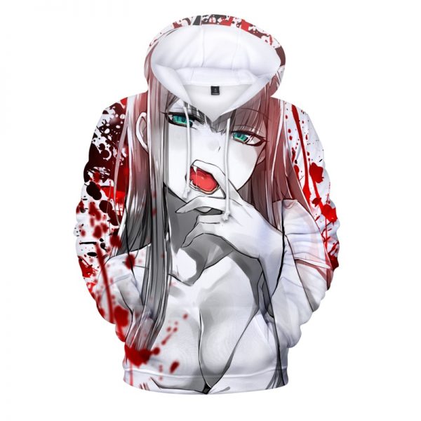 2021 New Fashion Hoodies Anime Darling in the FranXX 3D Print Pullover Hoodie Sweatshirt Trendy Streetwear 1 - Horimiya Merch Store