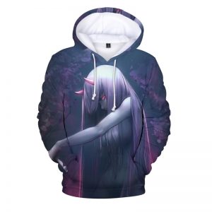 2021 New Fashion Hoodies Anime Darling in the FranXX 3D Print Pullover Hoodie Sweatshirt Trendy Streetwear 2 - Horimiya Merch Store