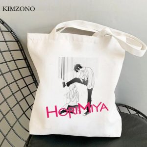 Horimiya shopping bag handbag tote jute bag recycle bag shopping eco bag cloth woven grab 10.jpg 640x640 10 - Horimiya Merch Store