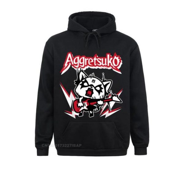 Aggretsuko Rocker Rage Tee Shirt Special Men Sweatshirts Long Sleeve Hoodies Printed On Clothes Happy - Horimiya Merch Store